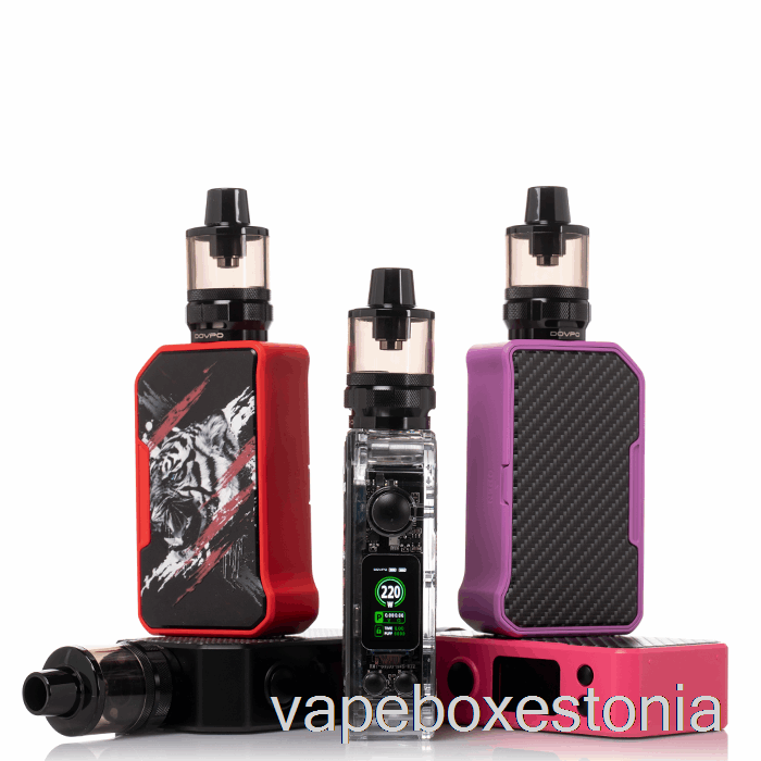 Vape Box Estonia Dovpo Mvp 220w Stardikomplekt Süsinikkiust Läbipaistev